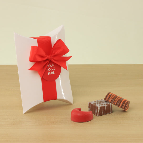 Set of 20 Corporate customized premium chocolate pillow box giveaway