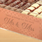 Bridal geometric pattern design premium chocolate gift acrylic box