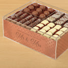 Bridal geometric pattern design premium chocolate gift acrylic box