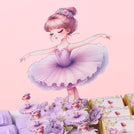 Ballerina theme decorated premium chocolate medium leather tray