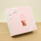 Welcome baby girl teddy designed premium chocolate hard box