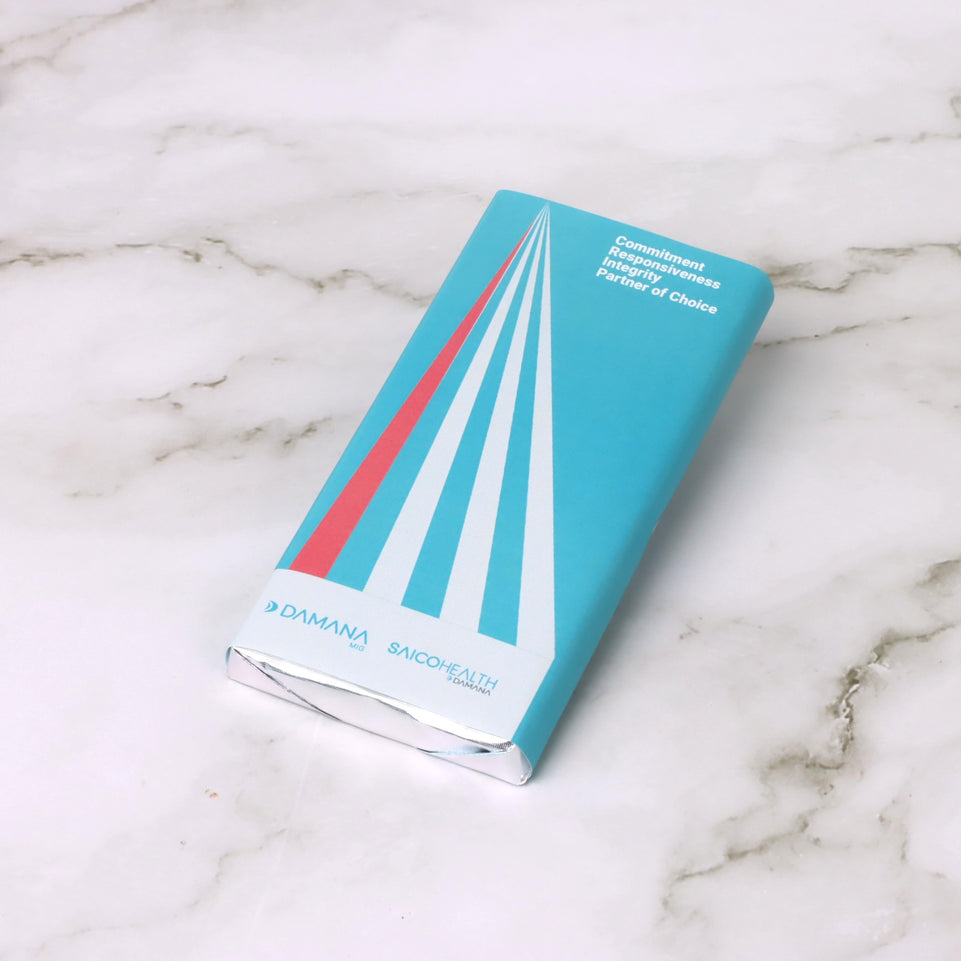 Set of 10 corporate branded milk pistachio knafeh dubai chocolate bar