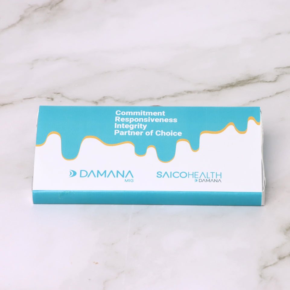 Set of 10 corporate branded milk pistachio knafeh dubai chocolate bar