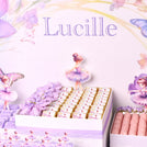 Luxury ballerina designed premium chocolate wood tray