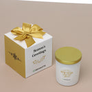 Set of 20 Corporate customized Christmas designed glass candle giveaway in soft box