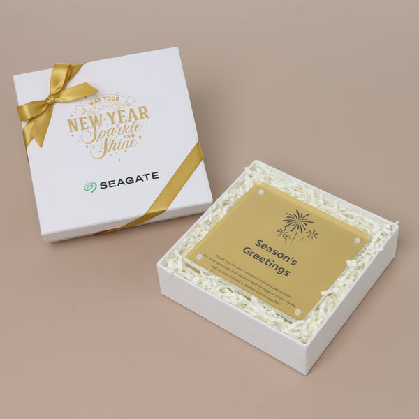 Set of 20 Corporate Christmas designed acrylic frame giveaway in hard box