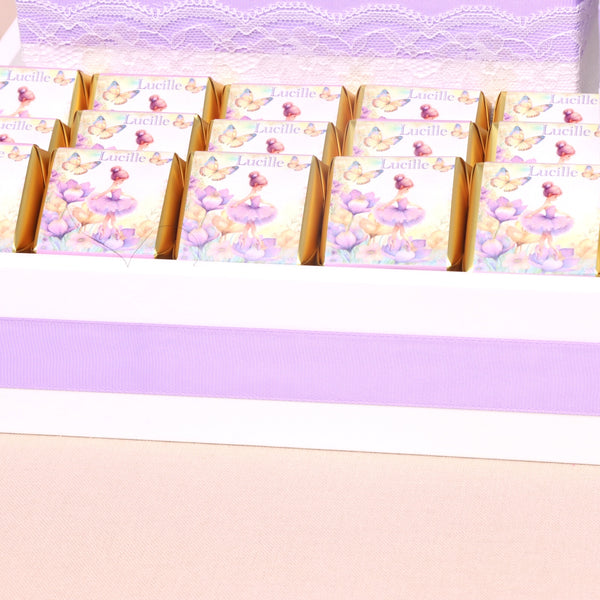 Luxury ballerina designed premium chocolate wood tray