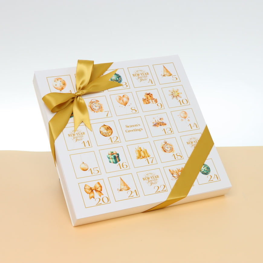 Corporate branded chocolate christmas advent calendar box