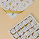 Set of 2 Corporate branded chocolate Christmas advent calendar box