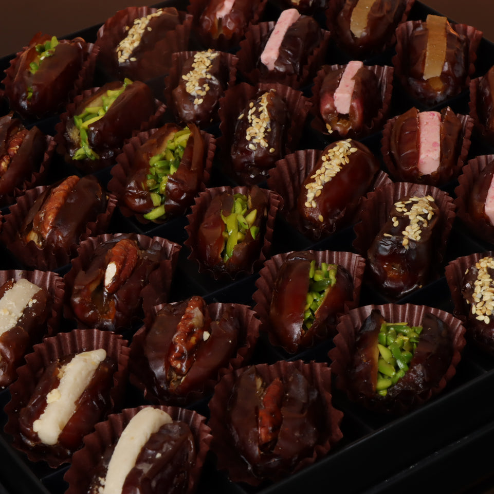 Luxury mixed stuffed dates hard box