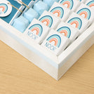 Luxury rainbow theme personalized chocolate leather tray