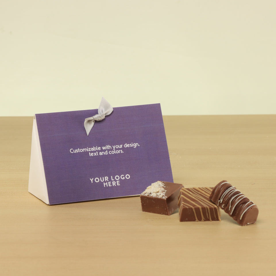 Set of 20 Corporate customized premium unwrapped triangle box