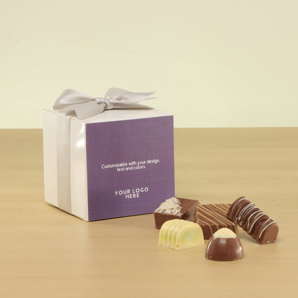 Set of 20 Corporate customized premium chocolate cube soft box