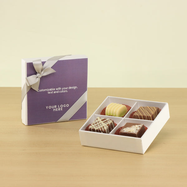 Set of 15 Corporate customized premium chocolate 4P hard box