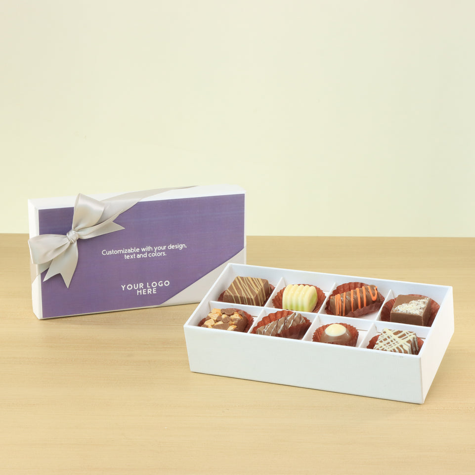 Set of 6 Corporate customized premium chocolate 8P hard box