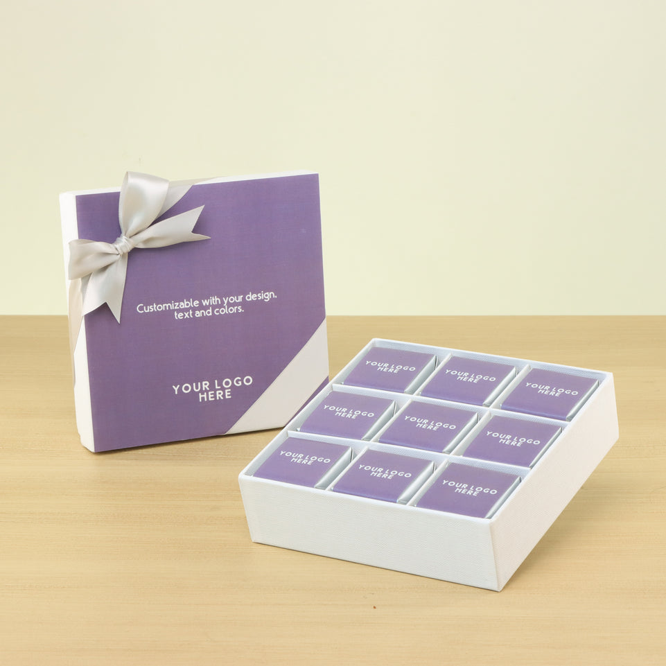 Set of 5 Corporate customized premium chocolate 9P hard box