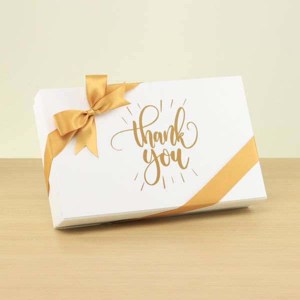 "Thank you" sun streak designed 15-piece premium chocolate hard box