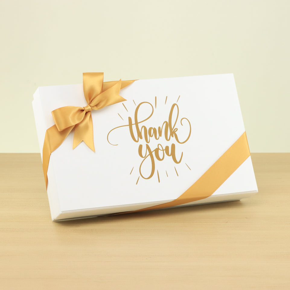 "Thank you" sun streak designed 15-piece premium chocolate hard box