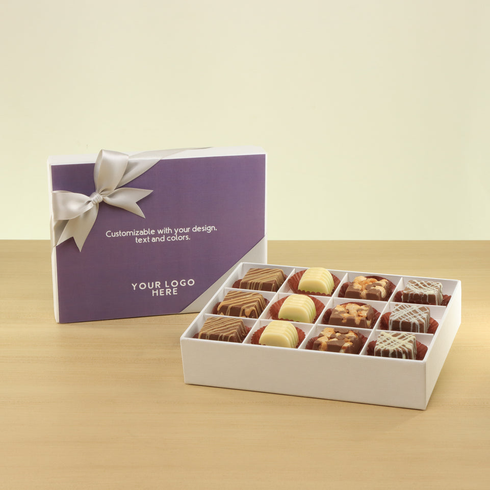 Set of 5 Corporate customized premium chocolate 12P hard box