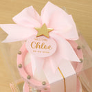 Set of 20 Baby girl personalized acrylic name decorated carousel music box