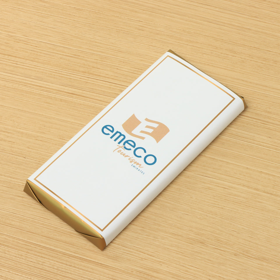 Set of 10 Corporate customized premium plain milk chocolate bar