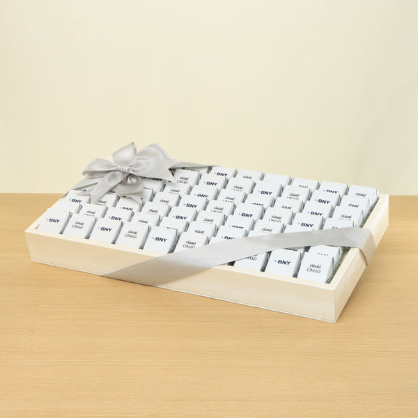 Corporate customized premium chocolate medium leather tray