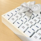 Corporate customized premium chocolate medium leather tray
