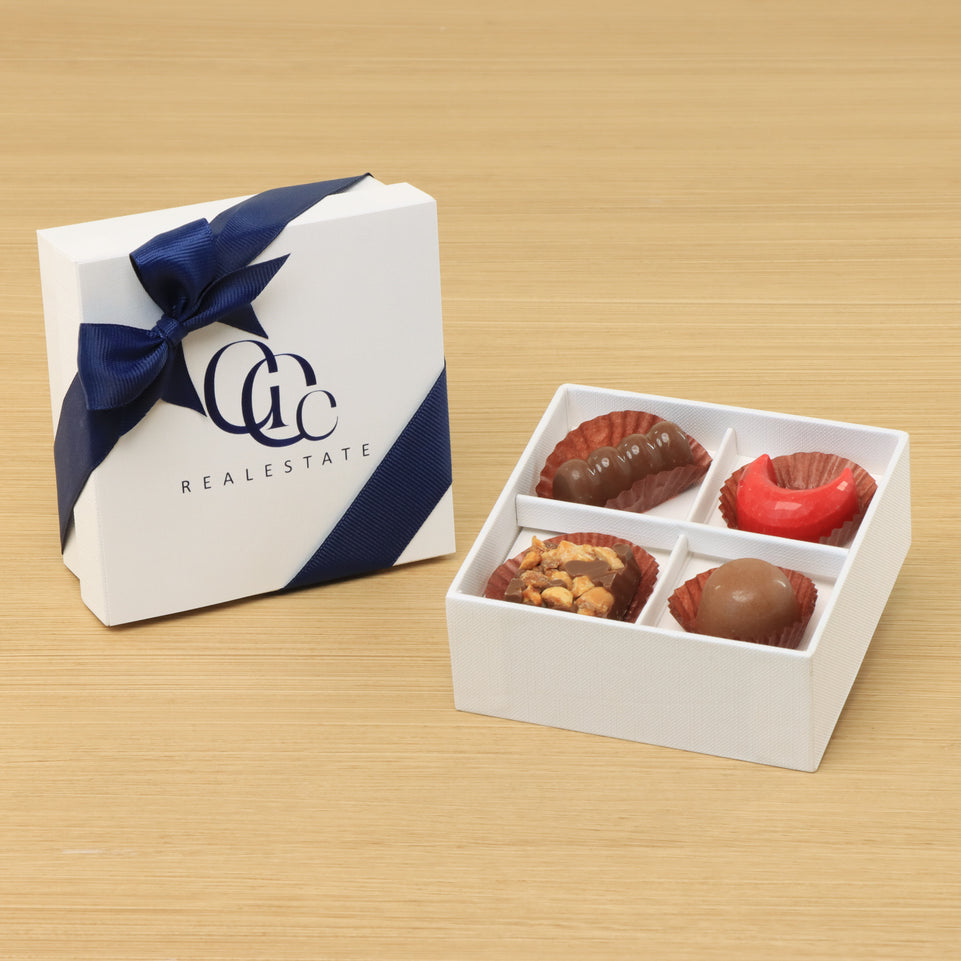 Set of 15 Corporate customized premium chocolate 4P hard box