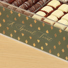 A special treat diamond pattern design premium chocolate small double acrylic tray
