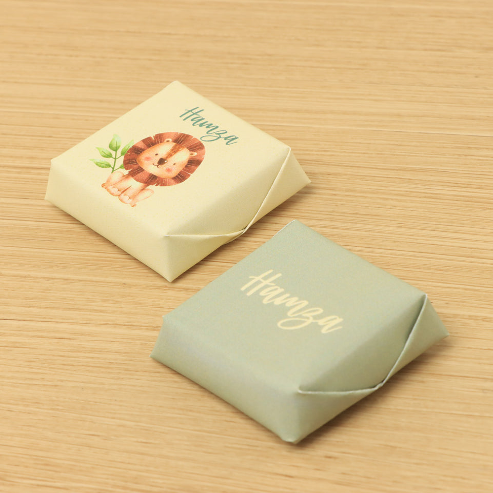 Baby boy personalized animal safari designed premium loose chocolate