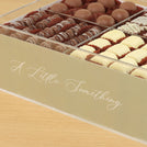 A special treat minimalist design premium chocolate small double acrylic tray