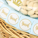 Baby boy prince decorated chocolate medium basket