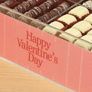 Happy Valentine's Day pink dotted line design premium chocolate gift acrylic box