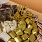 Ramadan chocolate & sweets leather round tray