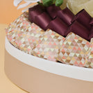 Ramadan chocolate & sweets leather round tray