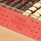 Happy Valentines Day red heart design premium chocolate gift acrylic box