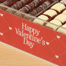 Happy Valentine's Day diamond heart liner design premium chocolate gift acrylic box