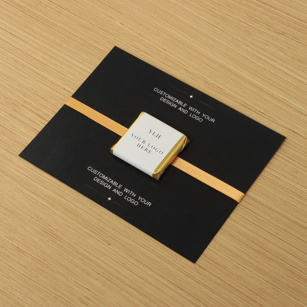 Set of 50 Corporate customized premium thin chocolate card