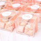 Set of 20 Baby Girl personalized premium chocolate acrylic box giveaway