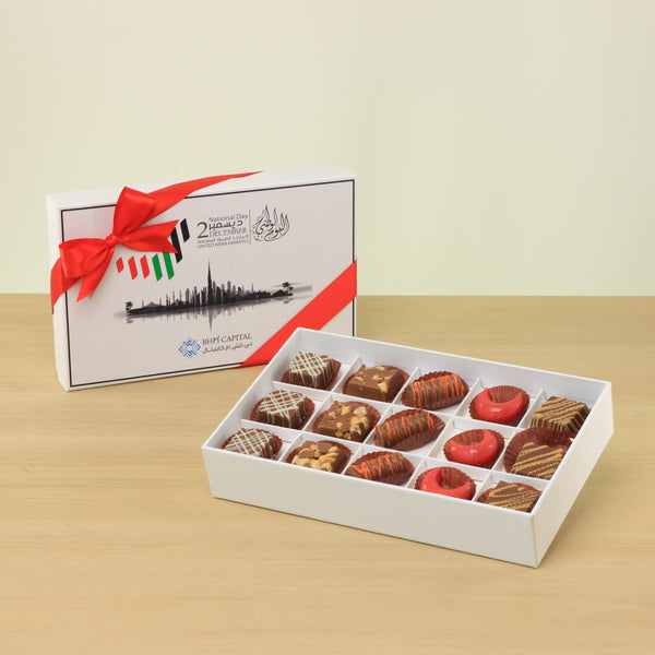Set of 4 Corporate customized premium chocolate 15P hard box