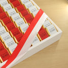 Corporate customized premium chocolate large leather tray