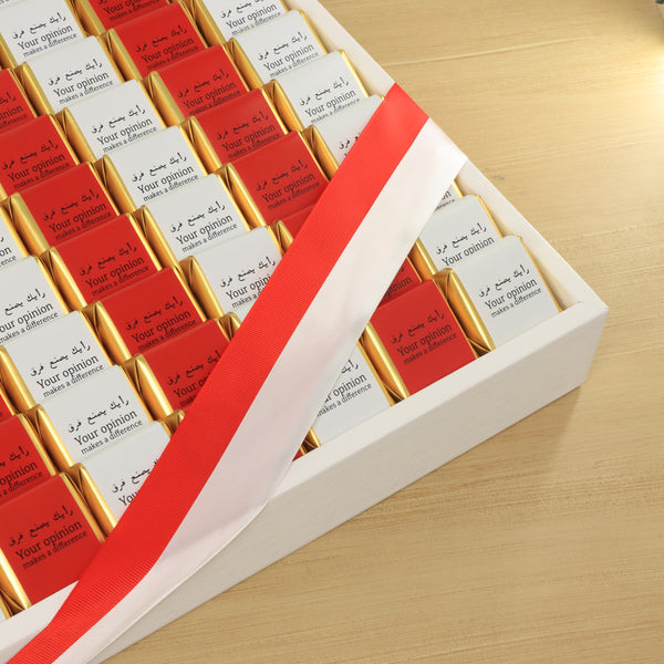 Corporate customized premium chocolate large leather tray