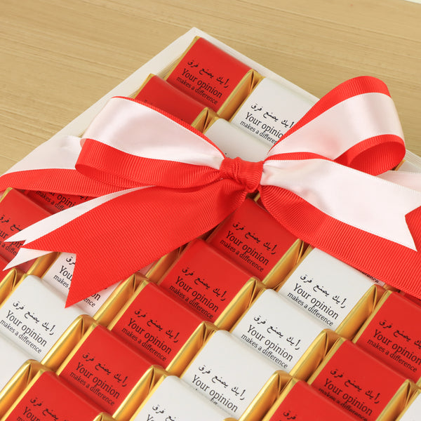 Corporate customized premium chocolate large leather tray