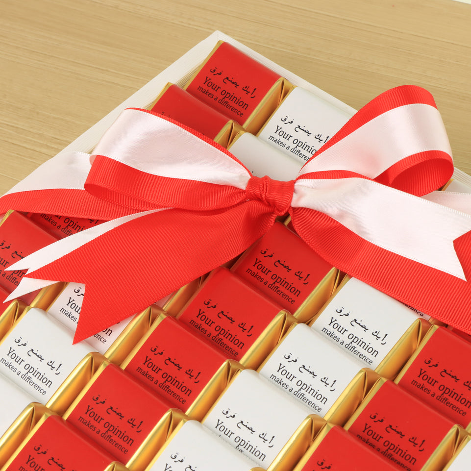 Corporate customized premium chocolate large leather tray