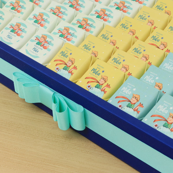 The little prince chocolate personalized leather tray