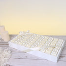 Bridal flower decorated premium chocolate leather medium tray