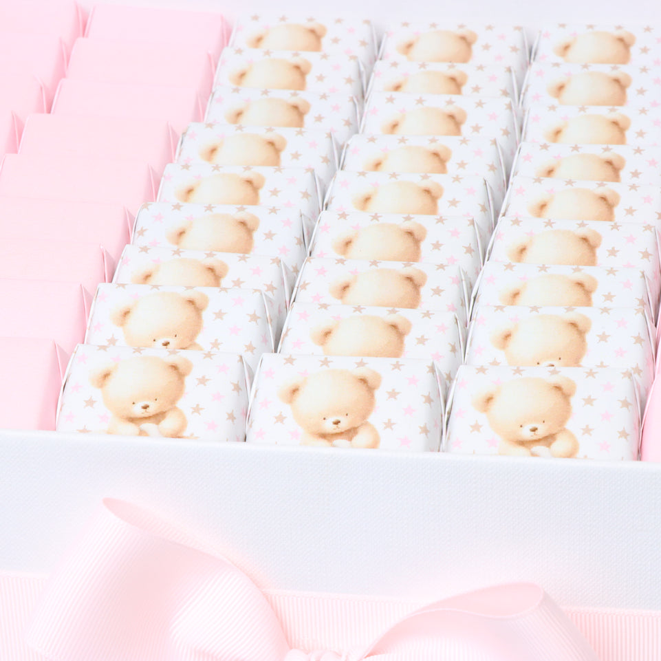 Baby girl teddy designed premium chocolate extra large hamper