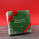 Merry Christmas snow flakes designed premium chocolate 2 layer hard box