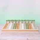 Baby sage green designed chocolate & giveaways large leather tray