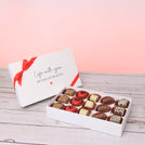 Love message "life with you" designed 15-piece premium chocolate hard box